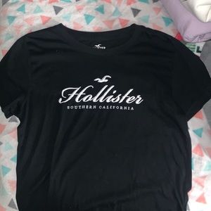Small black t-shirt Hollister